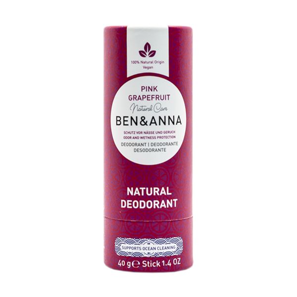 Ben & Anna Pink Grapefruit Natural Deodorant Stick, 40gr