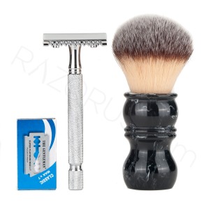 RAZORUS.com - Budget Shaving Kit, Open Comb