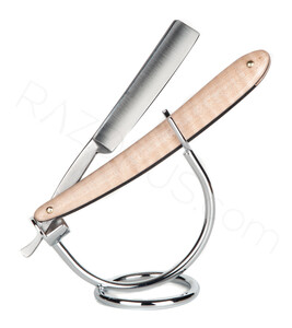 C. W. Dhlgren Straight Razor, Maple Handle - Thumbnail