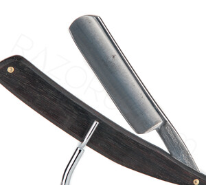 Carl Friedrich Ern Crown & Sword No: 1166 Çelik Ustura, Pelesenk Ağacı Saplı - Thumbnail