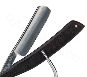 Carl Friedrich Ern Crown & Sword No: 1166 Çelik Ustura, Pelesenk Ağacı Saplı - Thumbnail