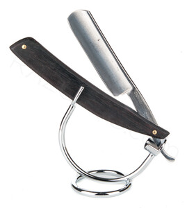 Carl Friedrich Ern Crown & Sword No: 1166 Straight Razor, Palisander Wood - Thumbnail