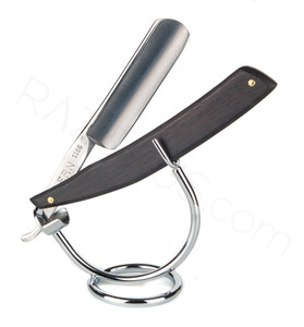 Carl Friedrich Ern Crown & Sword No: 1166 Straight Razor, Palisander Wood - Thumbnail