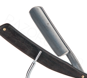 Carl Friedrich Ern Crown & Sword No: 1166 Straight Razor, Palisander Wood - Thumbnail