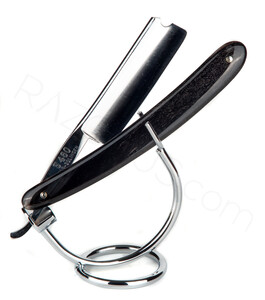 Carl Friedrich Ern Kuroki Straight Razor, Horn - Thumbnail