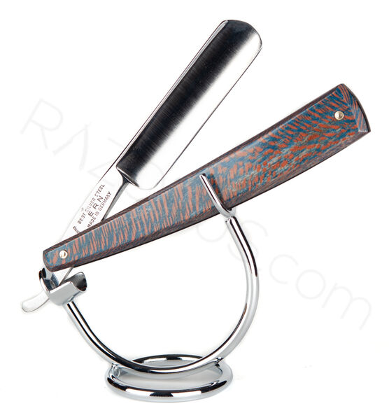 Carl Friedrich Ern S 525 Straight Razor, Stabilized Sycamore Wood