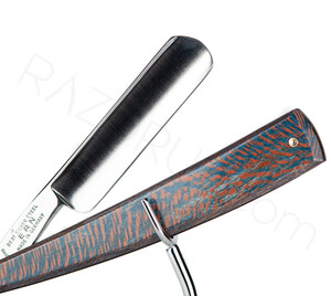 Carl Friedrich Ern S 525 Straight Razor, Stabilized Sycamore Wood - Thumbnail