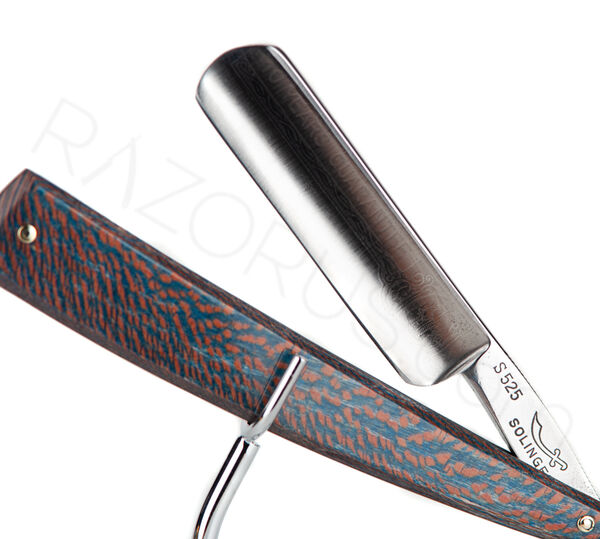 Carl Friedrich Ern S 525 Straight Razor, Stabilized Sycamore Wood