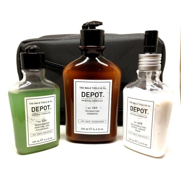Depot Travel Shaving Set in Case (Brushless)