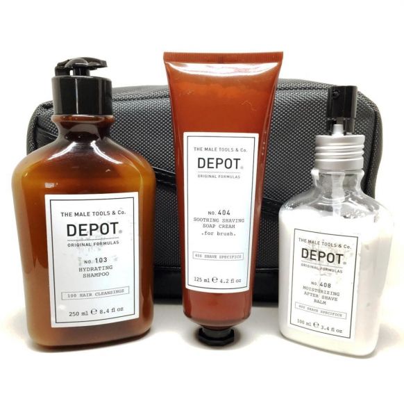 Depot Travel Shaving Set in Case