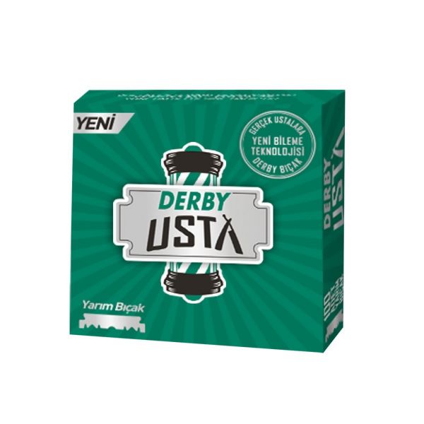 Derby Usta Shavette Razor Blades, 100pcs