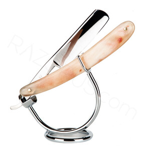 Dorko 42 Straight Razor, Horn - Thumbnail