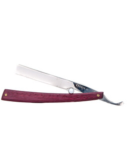 Dorko Straight Razor, Purpleheart Wood - Thumbnail