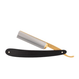 Dovo Square Point Straight Razor, Ebony Handle - Thumbnail