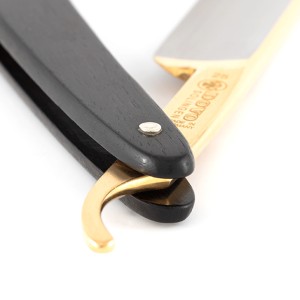 Dovo Square Point Straight Razor, Ebony Handle - Thumbnail