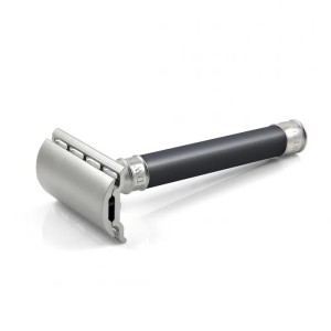 Edwin Jagger 3ONE6 Stainless Steel Safety Razor, Grey-Blue - Thumbnail
