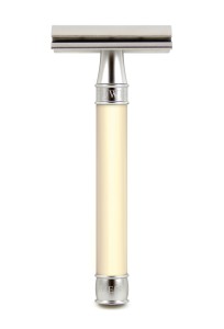 Edwin Jagger 3ONE6 Stainless Steel Safety Razor, Imitation Ivory - Thumbnail