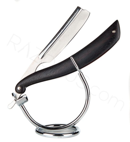 Erik Anton Berg Frameback Straight Razor, Ebony wood