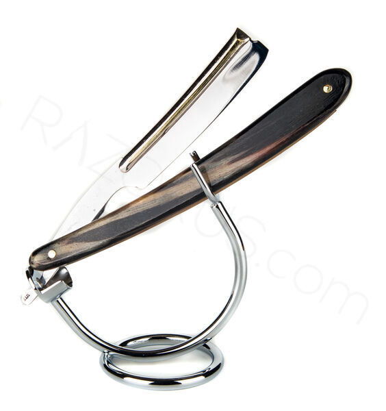 Erik Anton Berg Frameback Straight Razor, Horn