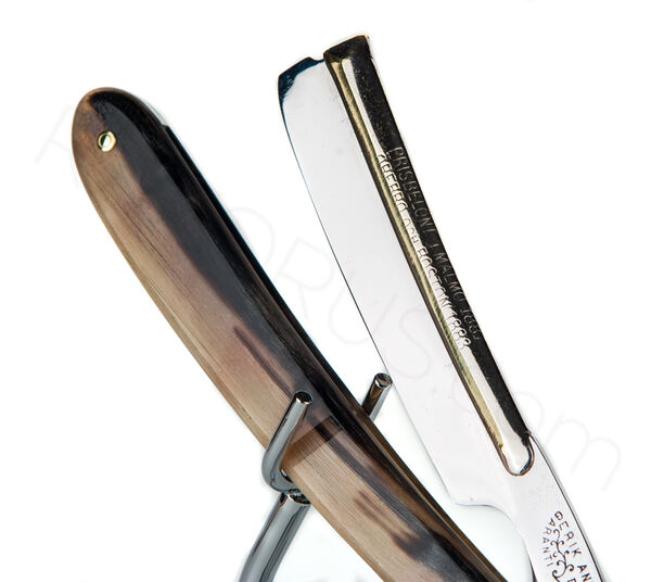 Erik Anton Berg Frameback Straight Razor, Horn