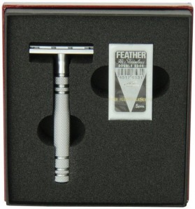 Feather All Stainless AS-D2 Double Edge Safety Razor - Thumbnail