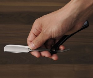 Feather Artist Club SS Folding Razor, Black - Thumbnail