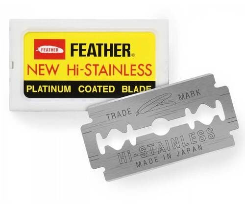 Feather Double Edge Razor Blades, 10pcs - 1