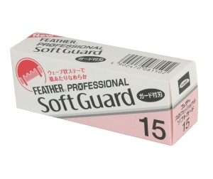 Feather Professional AC Soft Guard Single Edge Razor Blades, 15pcs pack - Thumbnail