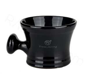 Frank Shaving Porcelain Shaving Bowl, Black - Thumbnail