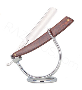 Friedr Baurmann & Sohne Monopol Straight Razor, Snakewood - Thumbnail