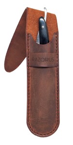 Genuine Leather Straight Razor Sheath - Thumbnail