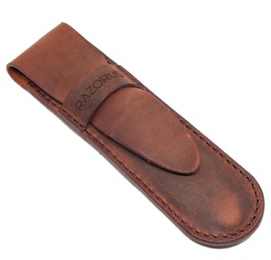 Genuine Leather Straight Razor Sheath - Thumbnail