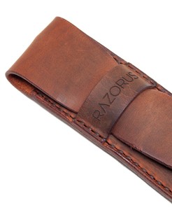 Genuine Leather Straight Razor Sheath - Thumbnail