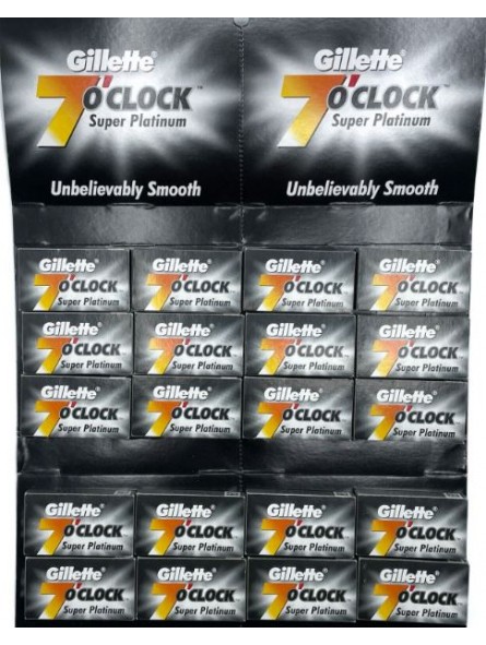 Gillette 7 OClock Super Platinum Tıraş Bıçağı, 100lü