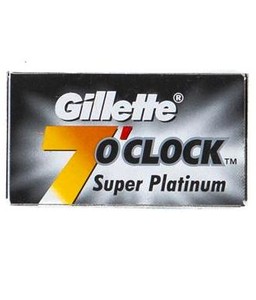 Gillette - Gillette 7 OClock Super Platinum Tıraş Bıçağı, 5li