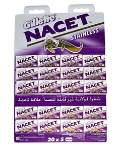 Gillette Nacet Razor Blades, 100pcs - Thumbnail