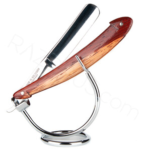 Grah & Ohliger Regilo Straight Razor, Padauk Wood - Thumbnail