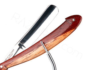 Grah & Ohliger Regilo Straight Razor, Padauk Wood - Thumbnail