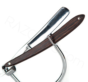 Hamon Fabricant Straight Razor, Wenge Wood - Thumbnail