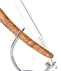 Henckels Friodur Inox Straight Razor, Alder Burl - Thumbnail