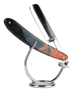 J. A. Henckels Friodur Straight Razor, Stabilized Burl Wood - Thumbnail