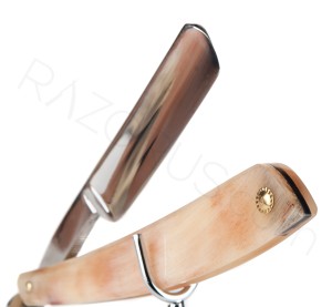 J. R. Torrey & Co Straight Razor, Horn - Thumbnail