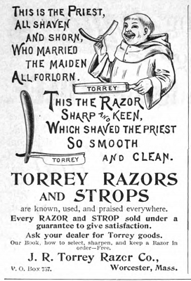 J. R. Torrey & Co Straight Razor, Horn