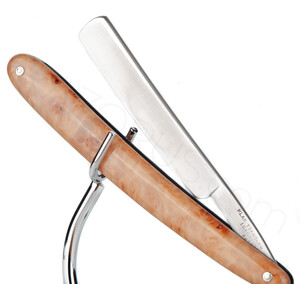 Klas Tornblom Straight Razor, Alder Burl Wood - Thumbnail