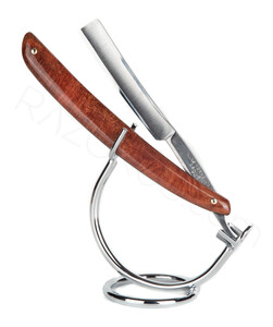 Klas Tornblom Straight Razor, Arbutus Burlwood - Thumbnail