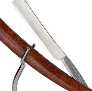 Klas Tornblom Straight Razor, Arbutus Burlwood - Thumbnail