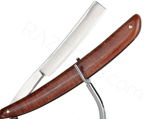 Klas Tornblom Straight Razor, Arbutus Burlwood - Thumbnail