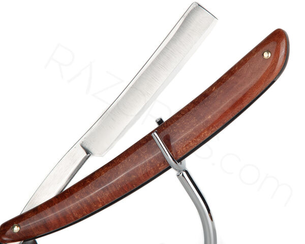 Klas Tornblom Straight Razor, Arbutus Burlwood