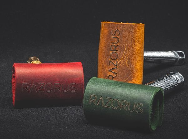 Klasik Tıraş Aleti Deri Başlık Koruyucu