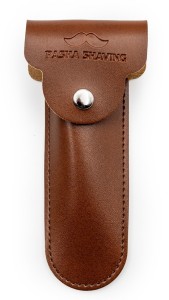 Pasha Shaving - Klasik Tıraş Aleti Kılıfı, Kahverengi, Sentetik